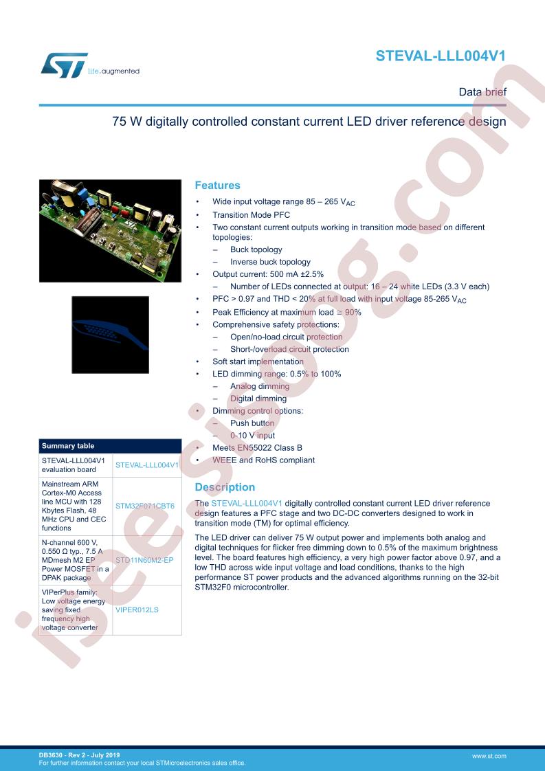 STEVAL-LLL004V1 Data Brief