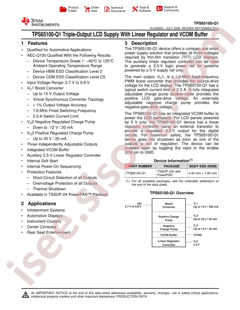 TPS65100-Q1