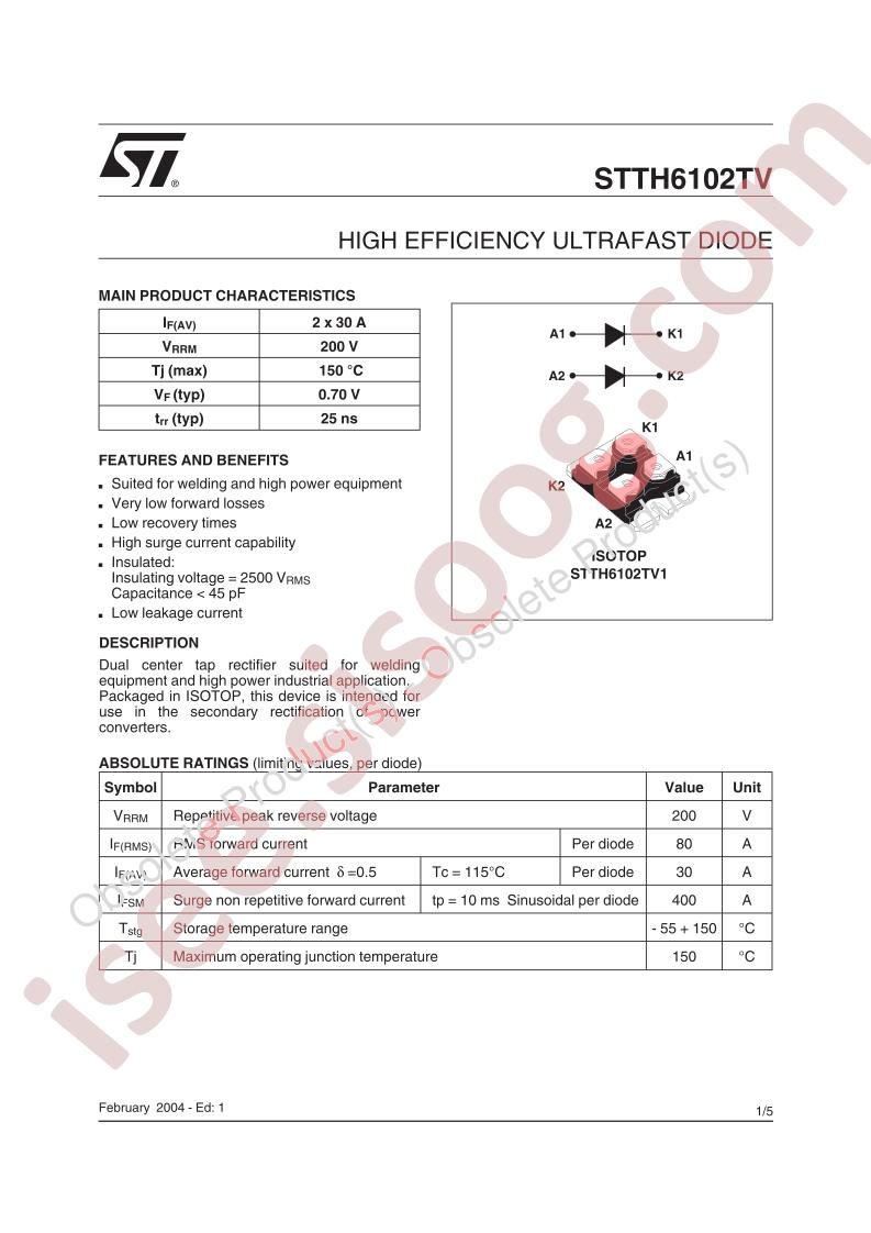 STTH6102TV