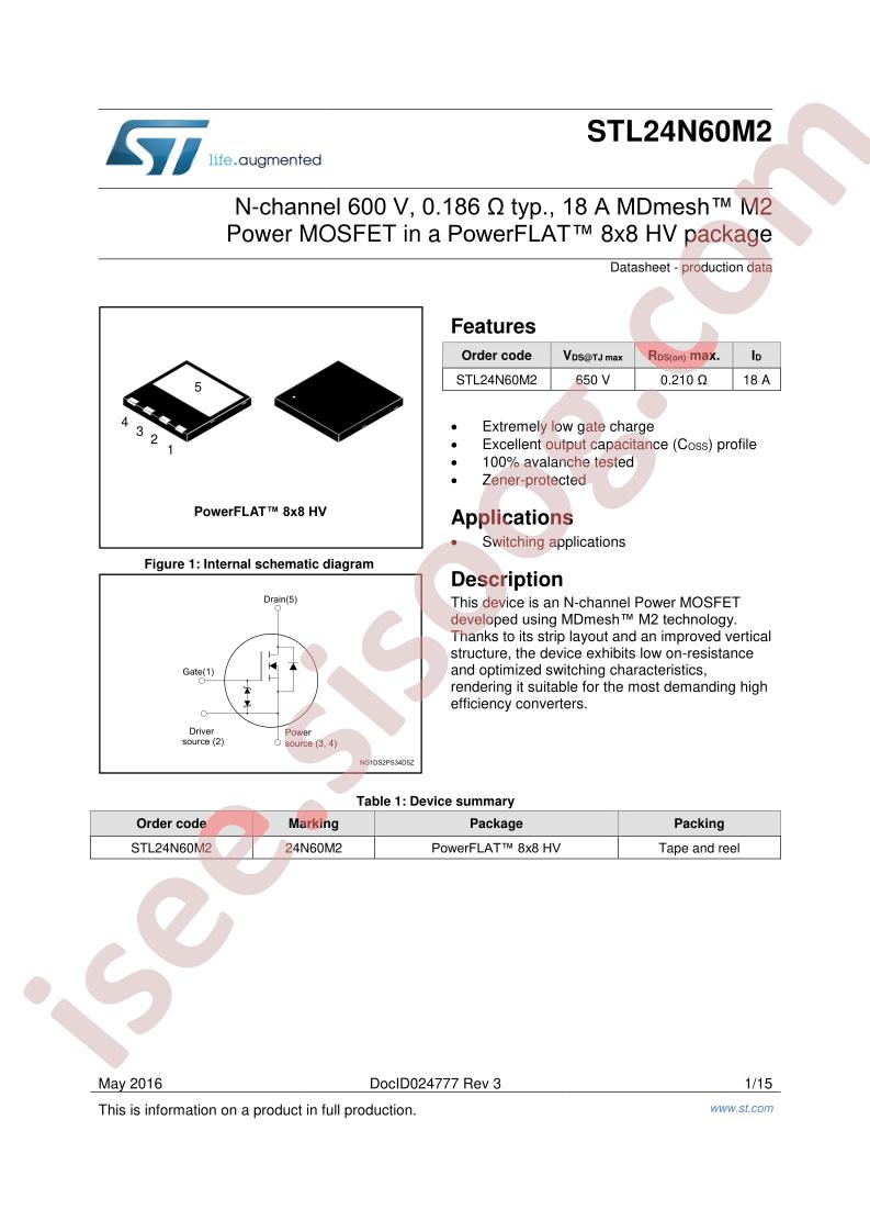 STL24N60M2