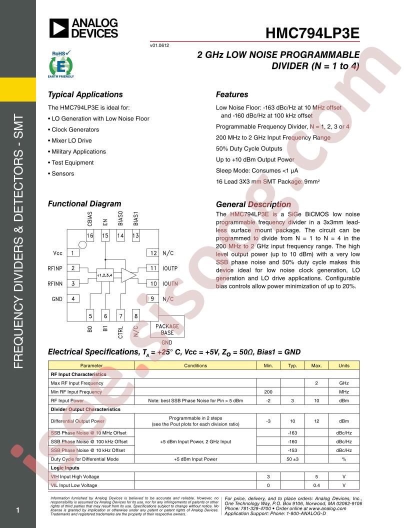 HMC794LP3E