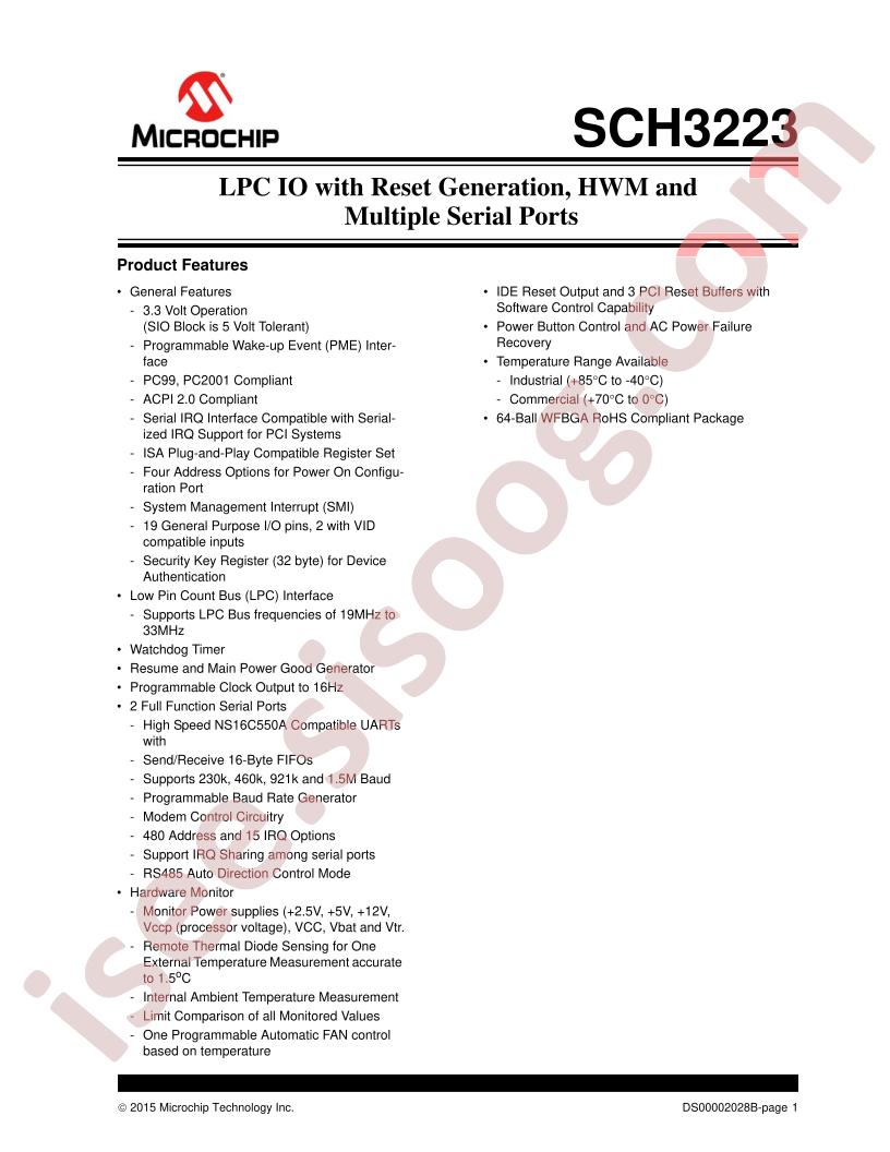 SCH3223 Datasheet