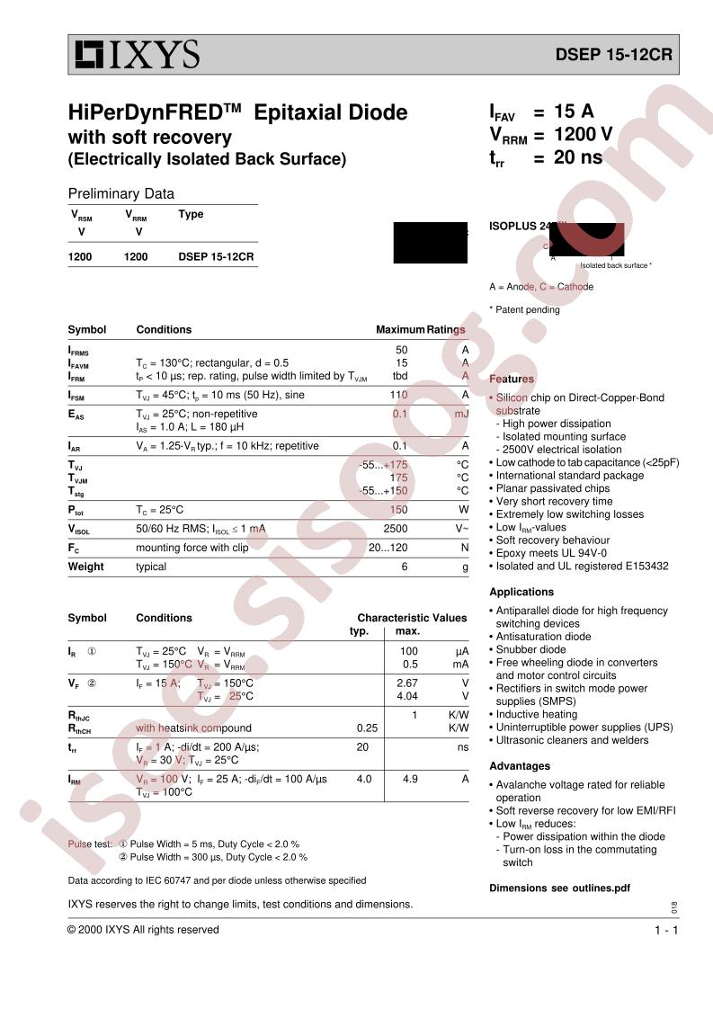 DSEP15-12CR