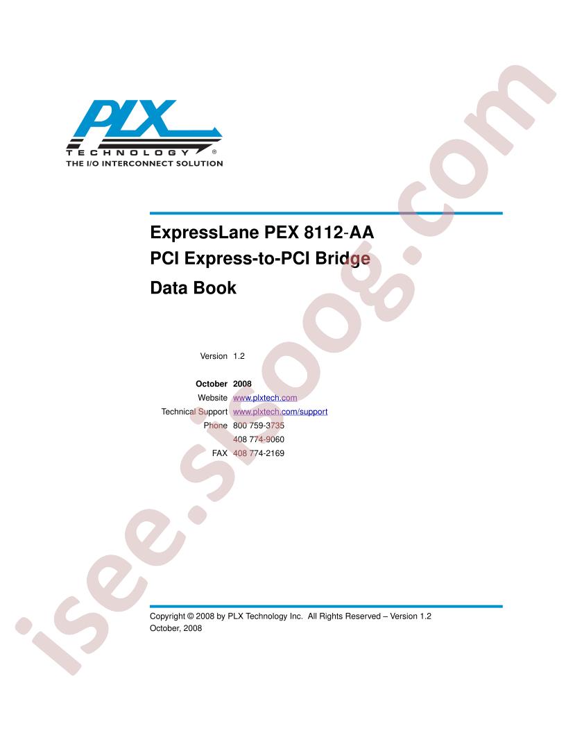 PEX8112-AA Data Book