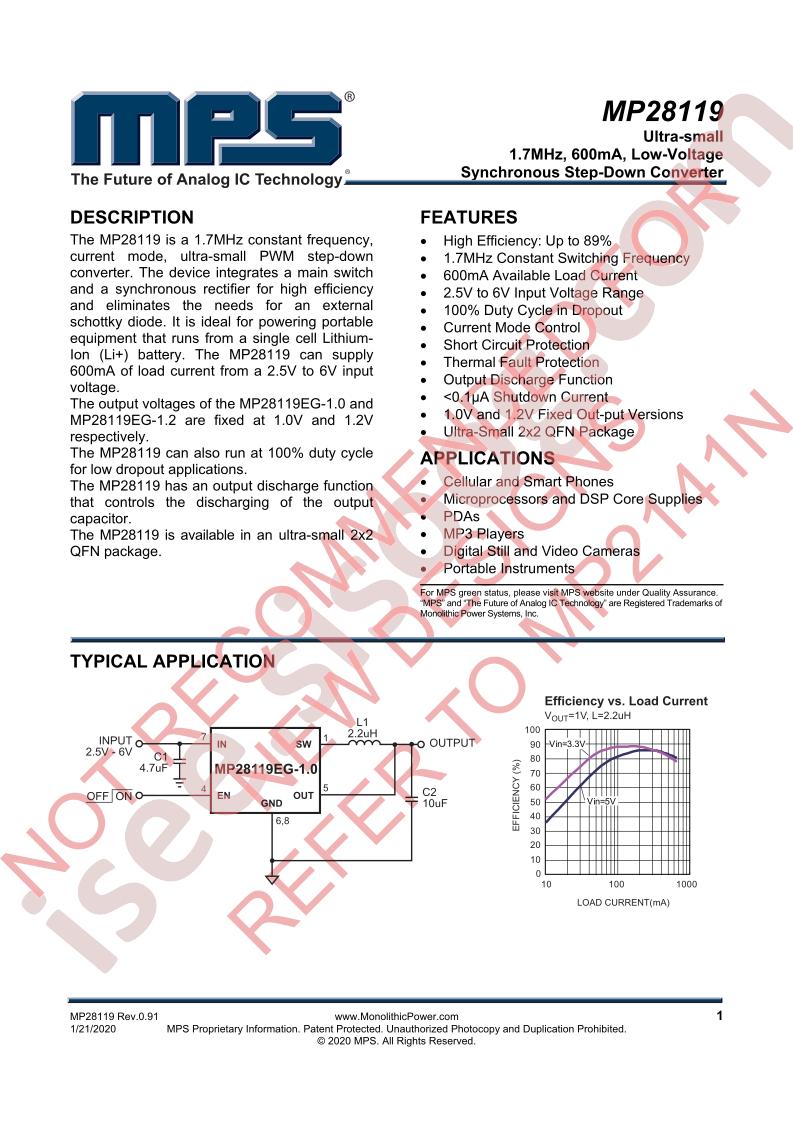 MP28119 Datasheet