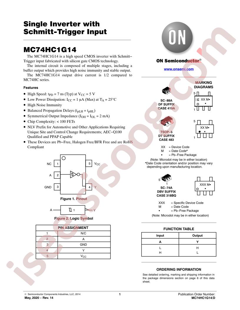 MC74HC1G14