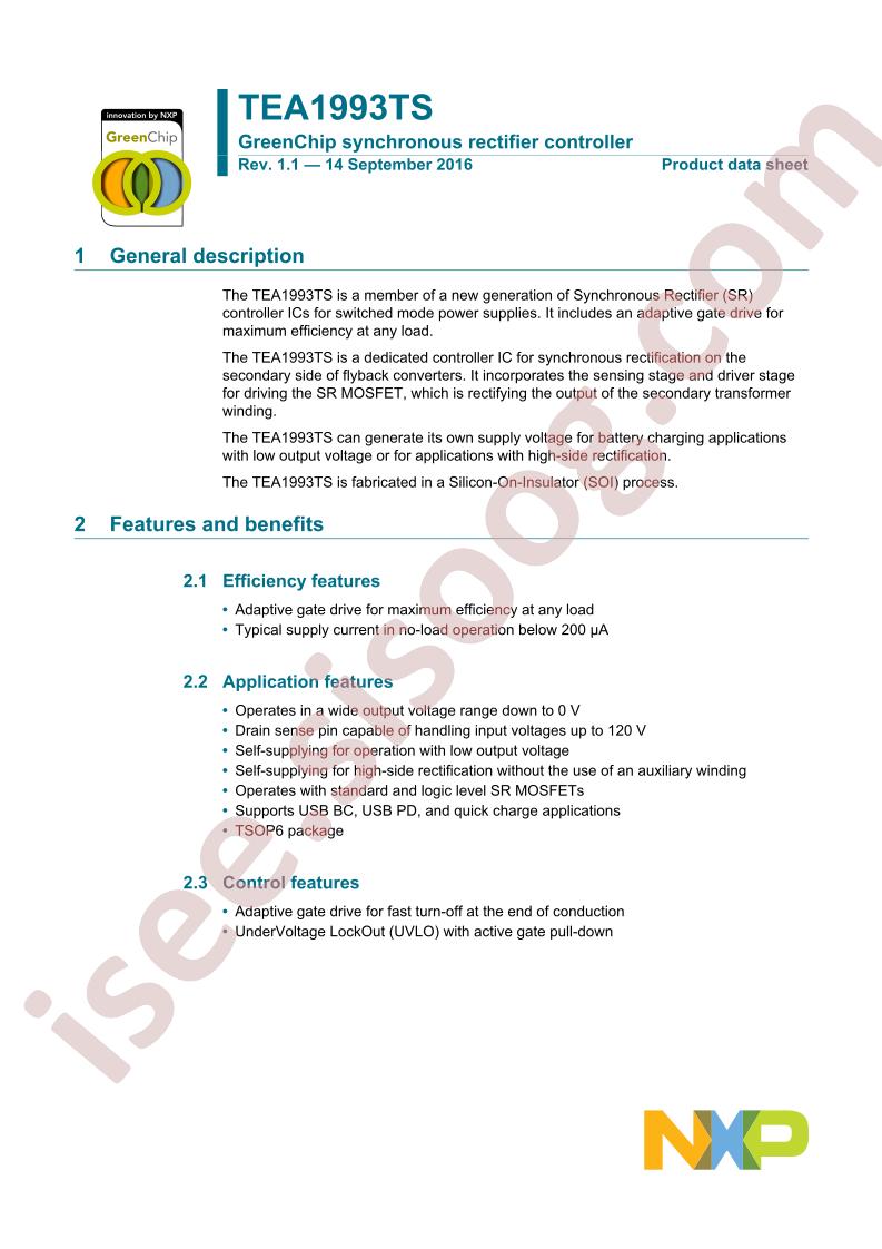 TEA1993TS Datasheet