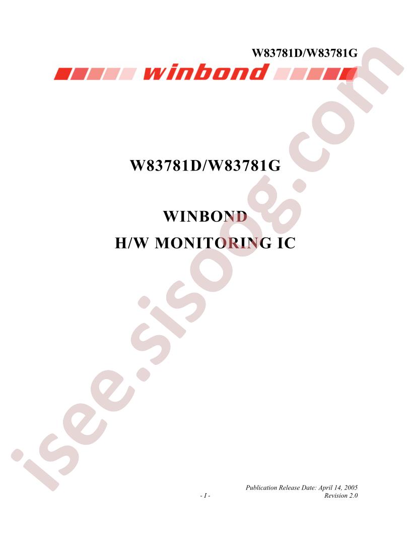 W83781D/G