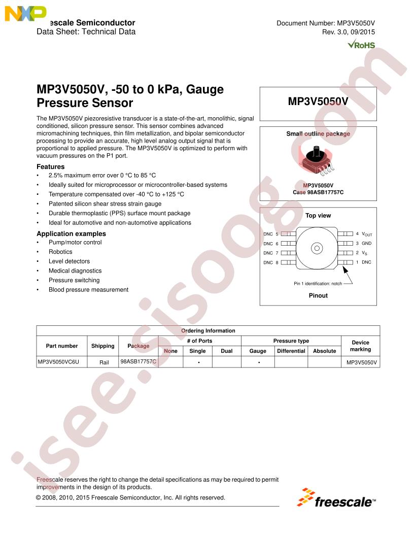 MP3V5050V Series