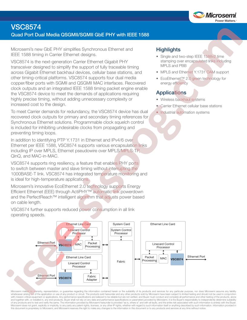 VSC8574 Brief
