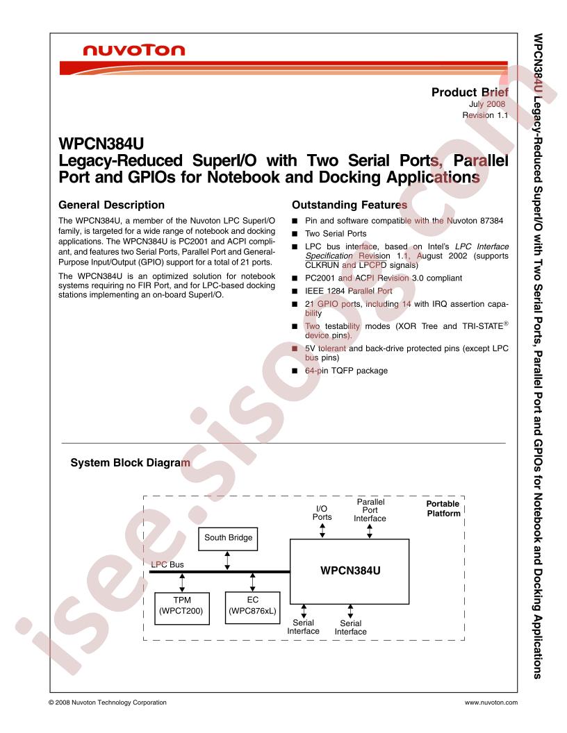 WPCN384U Brief