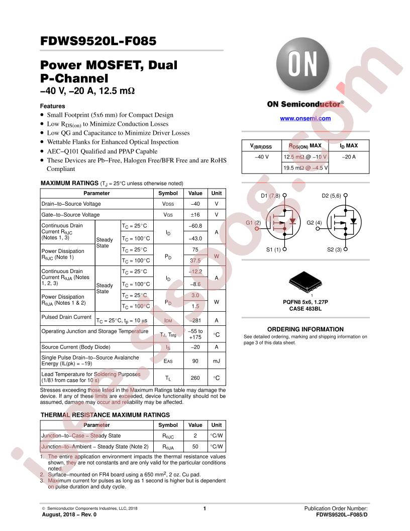 FDWS9520L-F085