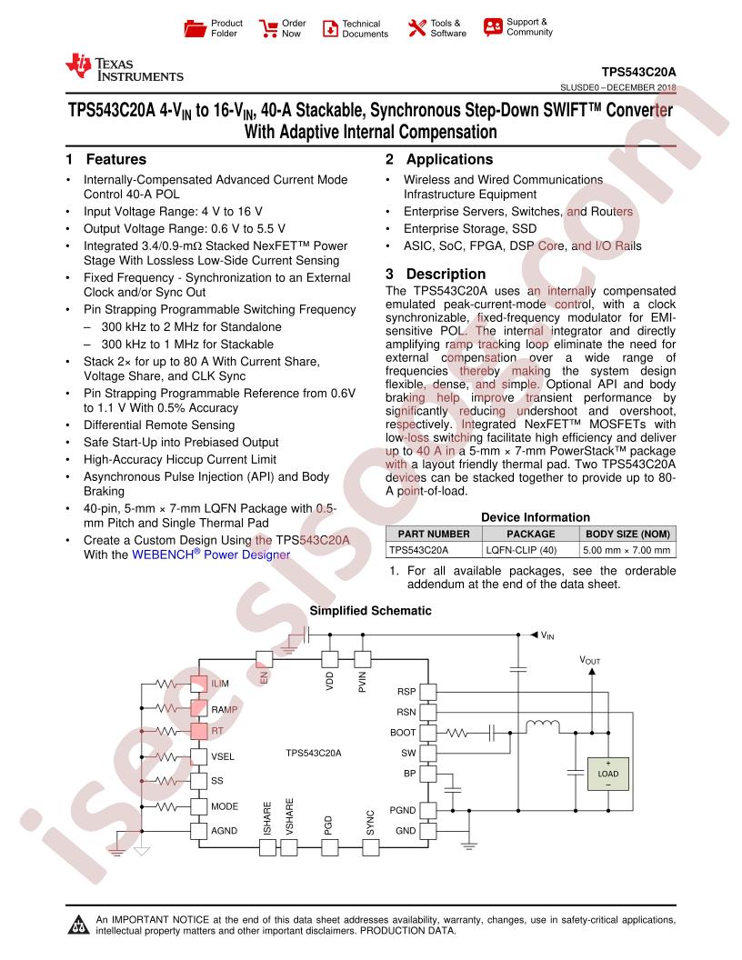 TPS543C20A