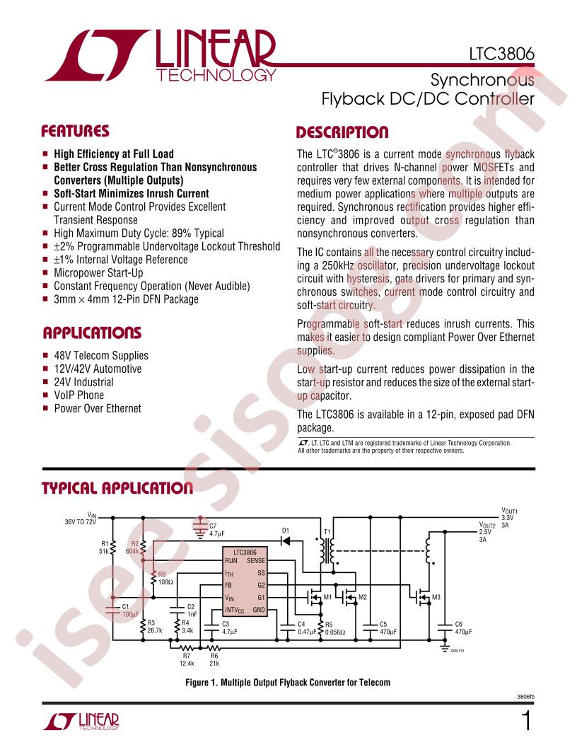 LTC3806 Datasheet