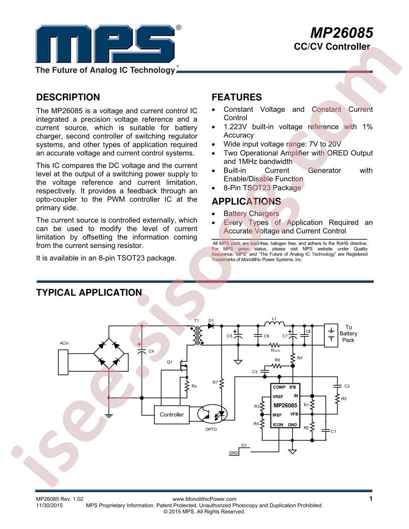 MP26085 Datasheet