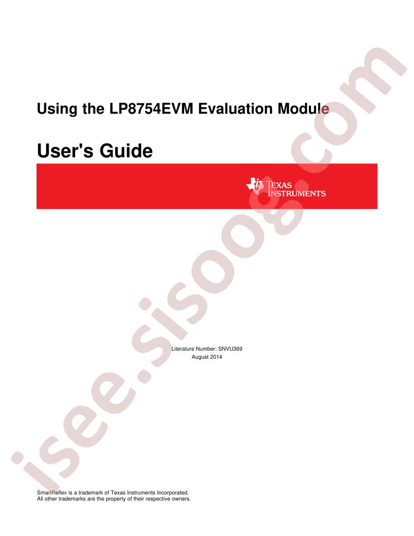 LP8754EVM User Guide