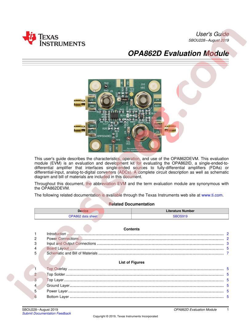 OPA862DEVM User Guide
