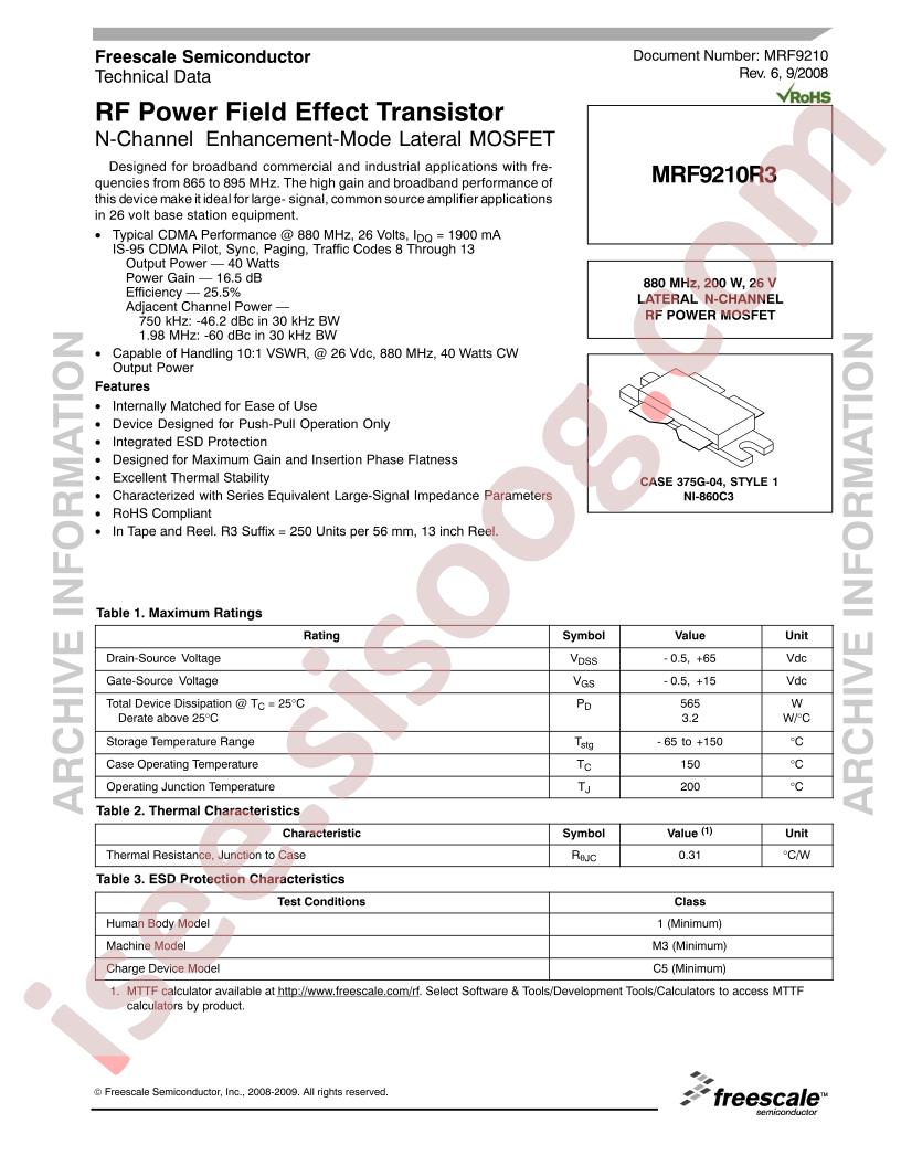 MRF9210 Series