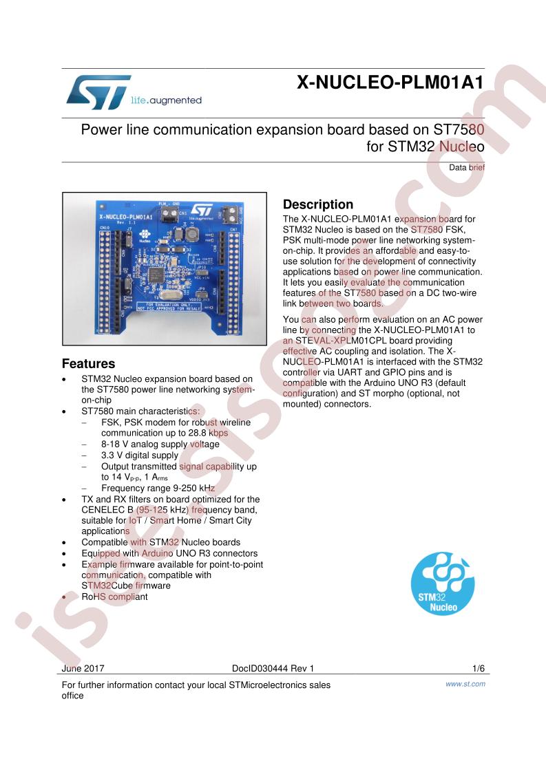 X-NUCLEO-PLM01A1 Brief