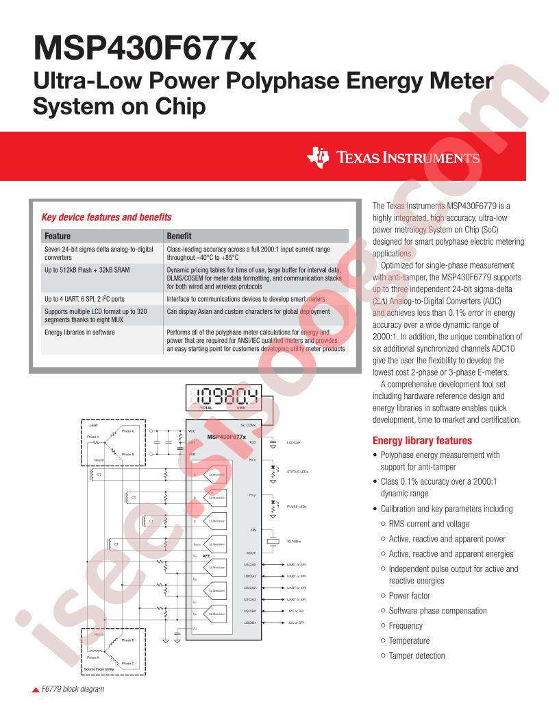 MSP430F677x Datasheet