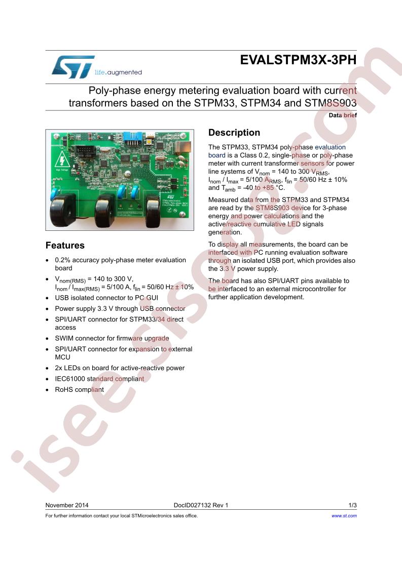 EVALSTPM3X-3PH Brief