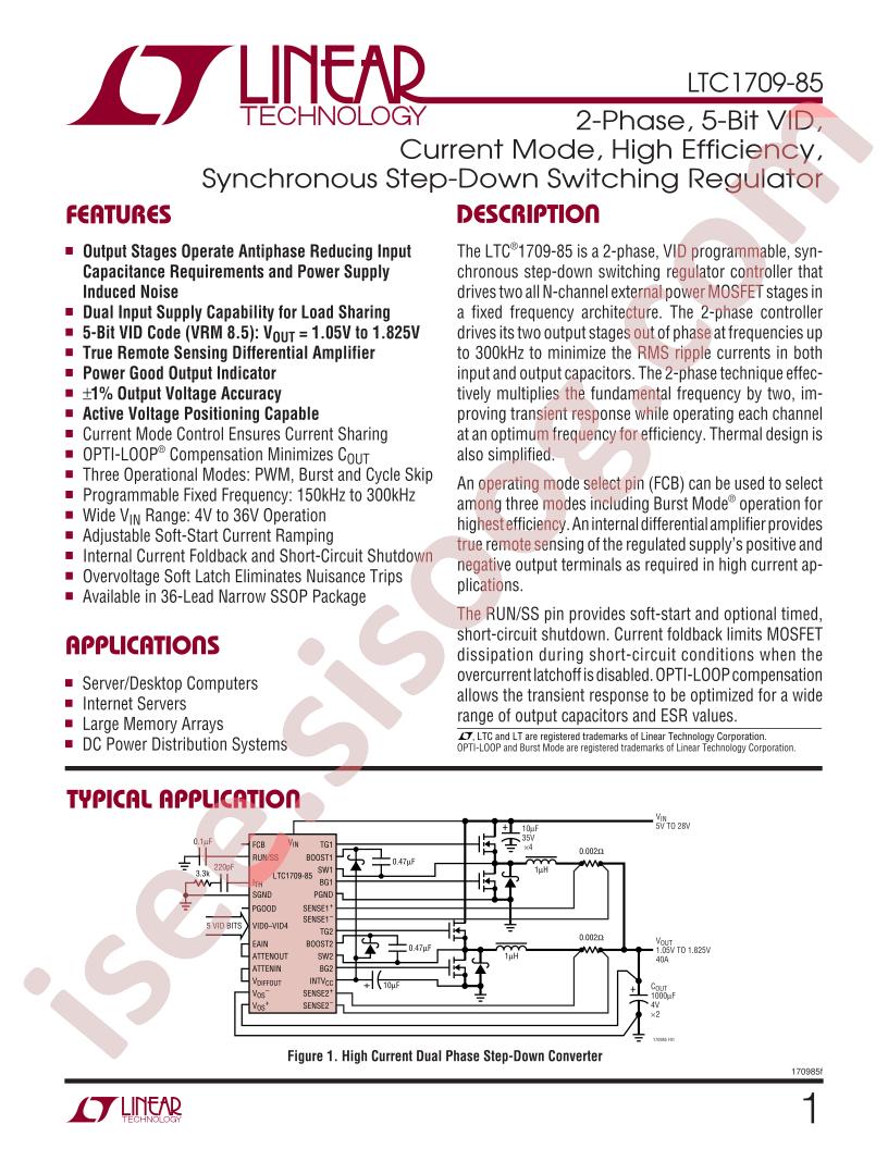 LTC1709-85