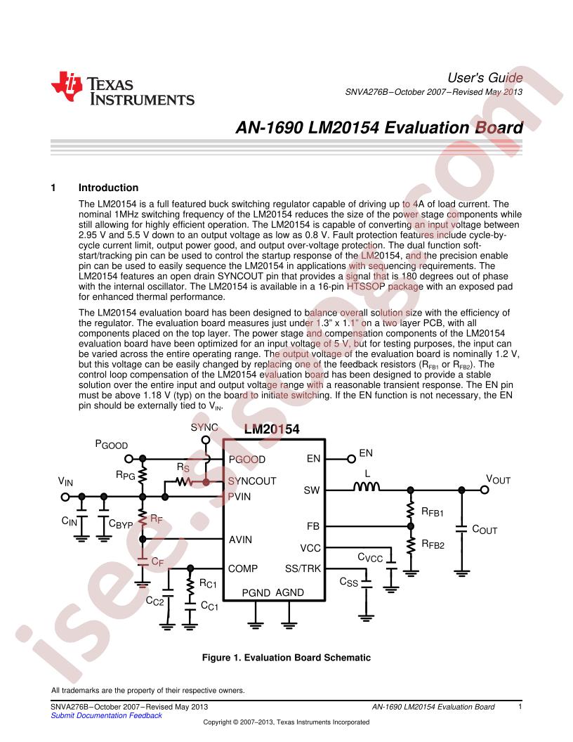 LM20154 Eval Board