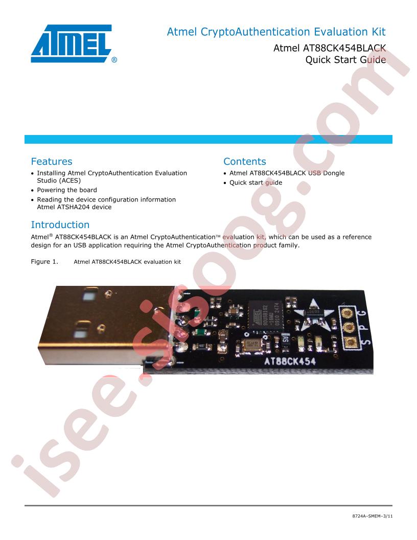 AT88CK454BLACK Quick Start Guide