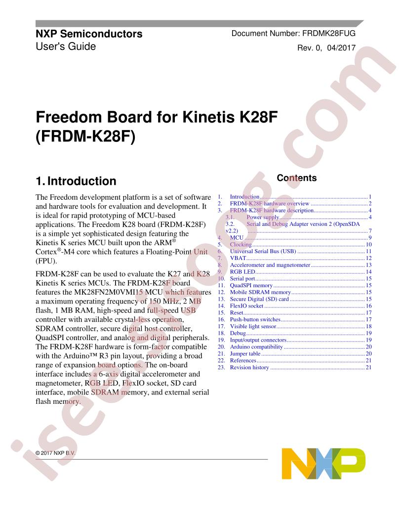 FRDM-K28F User Guide