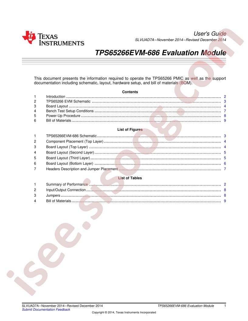 TPS65266EVM-686 User Guide