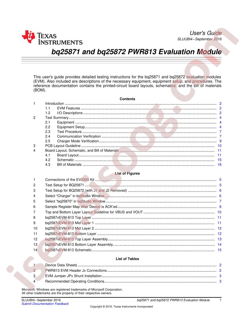 BQ2587xEVM-813 User Guide