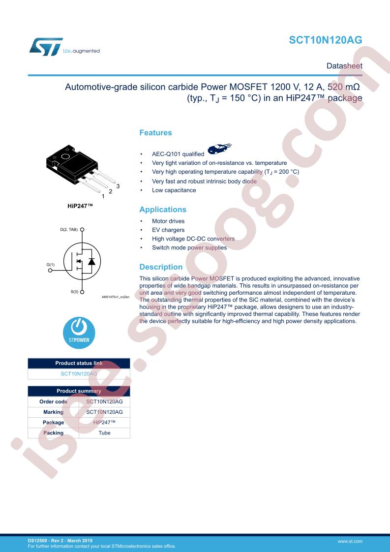 SCT10N120AG