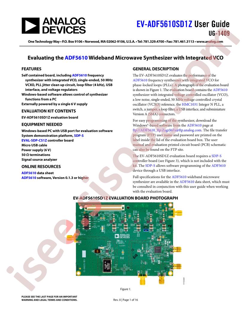 EV-ADF5610SD1Z Guide