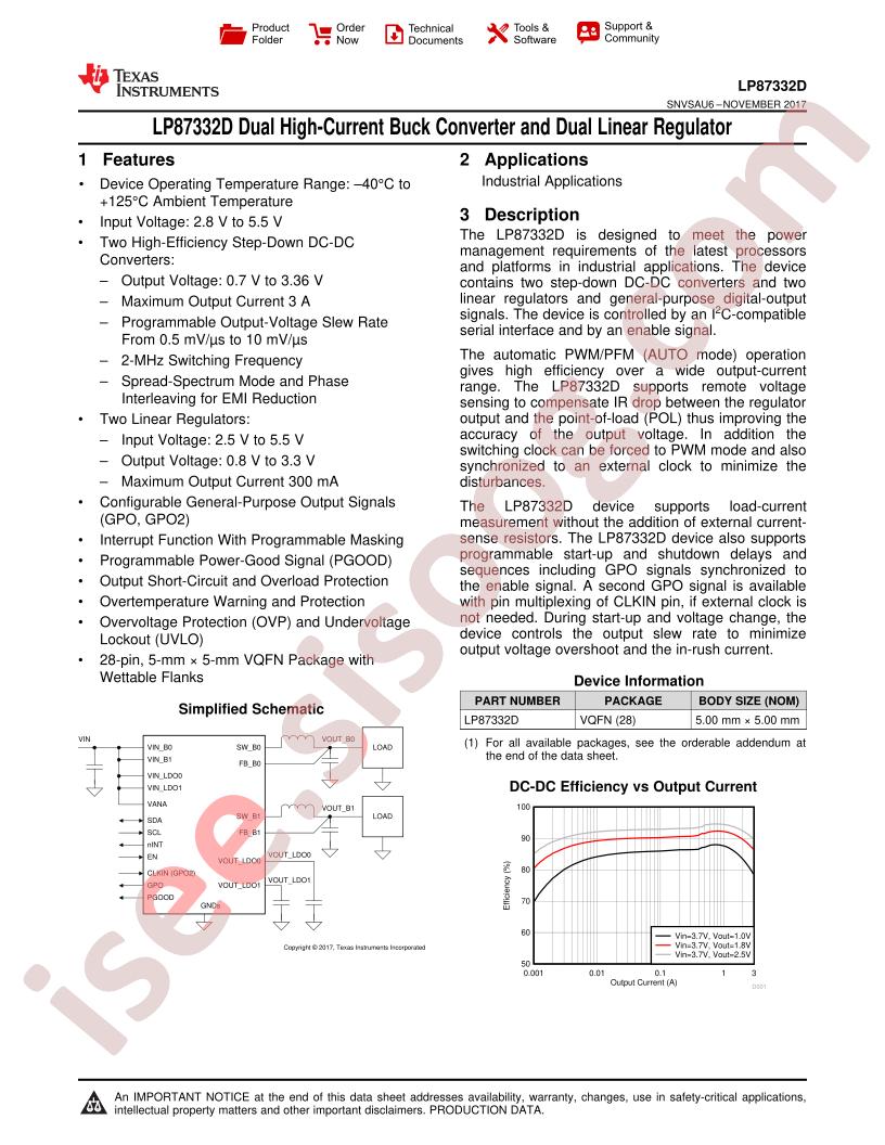 LP87332D Datasheet