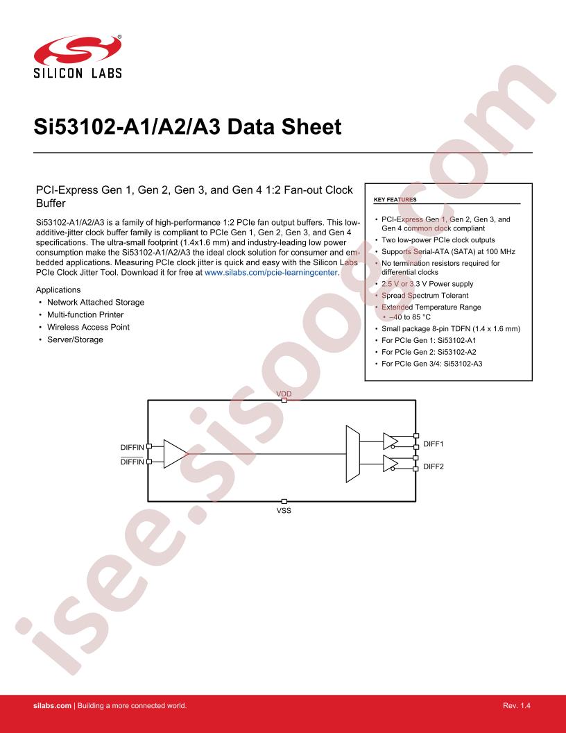 Si53102-A1/A2/A3