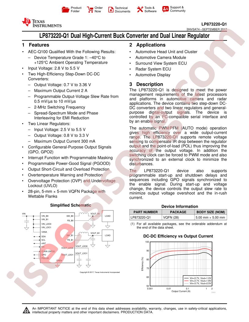 LP873220-Q1 Datasheet