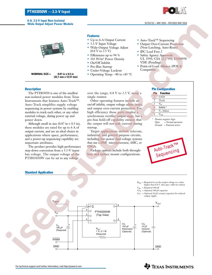 PTH03050W Series
