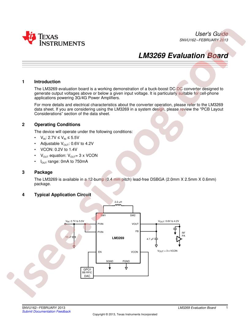 LM3269 Eval Board