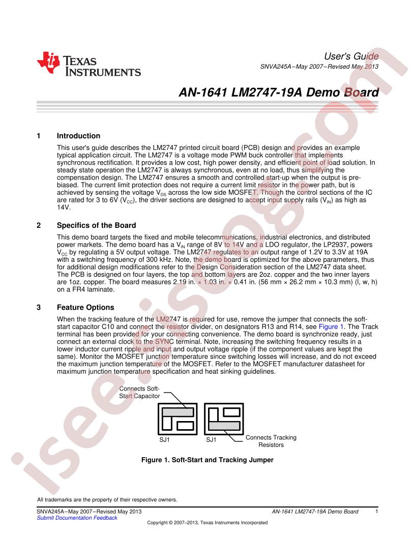 LM2747-19A Demo Brd Guide