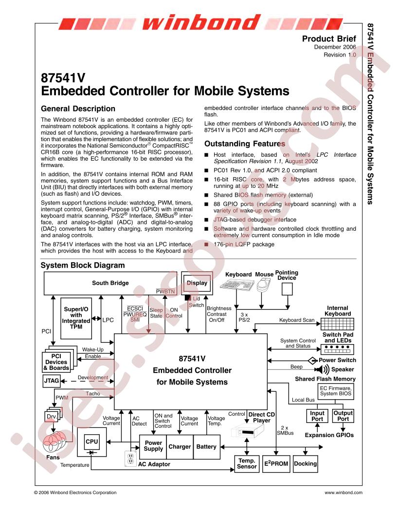 87541V Product Brief