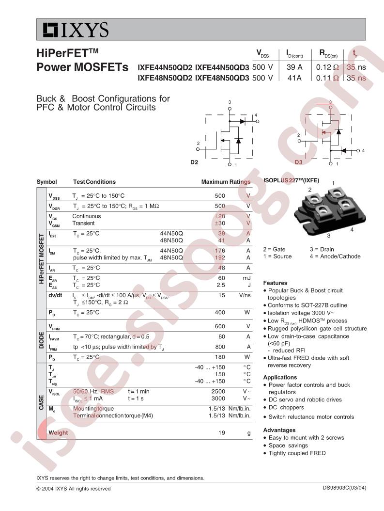 IXFE(44,48)N50QD2/3