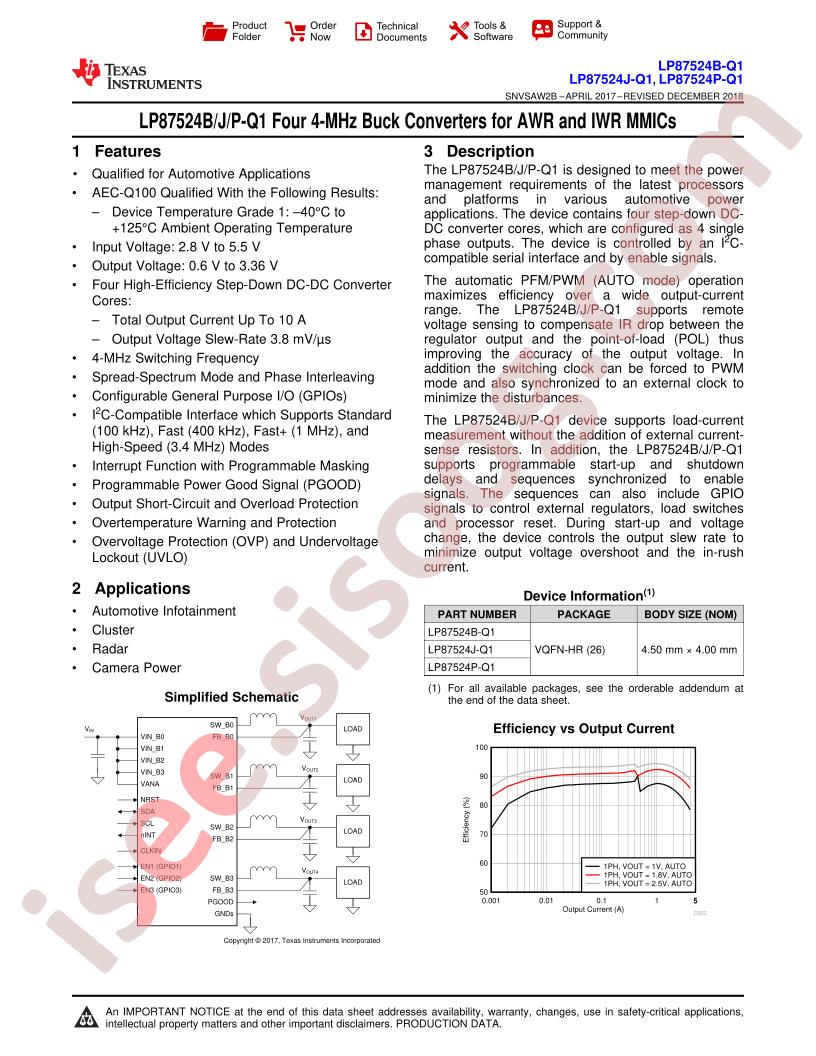 LP87524x-Q1 Datasheet