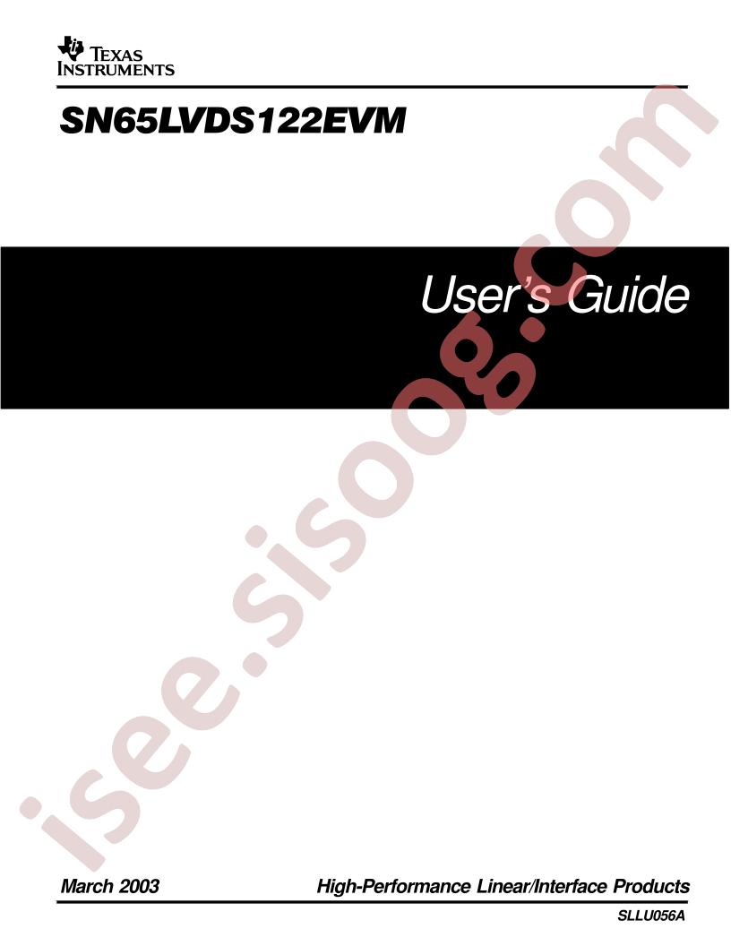 SN65LVDS122EVM