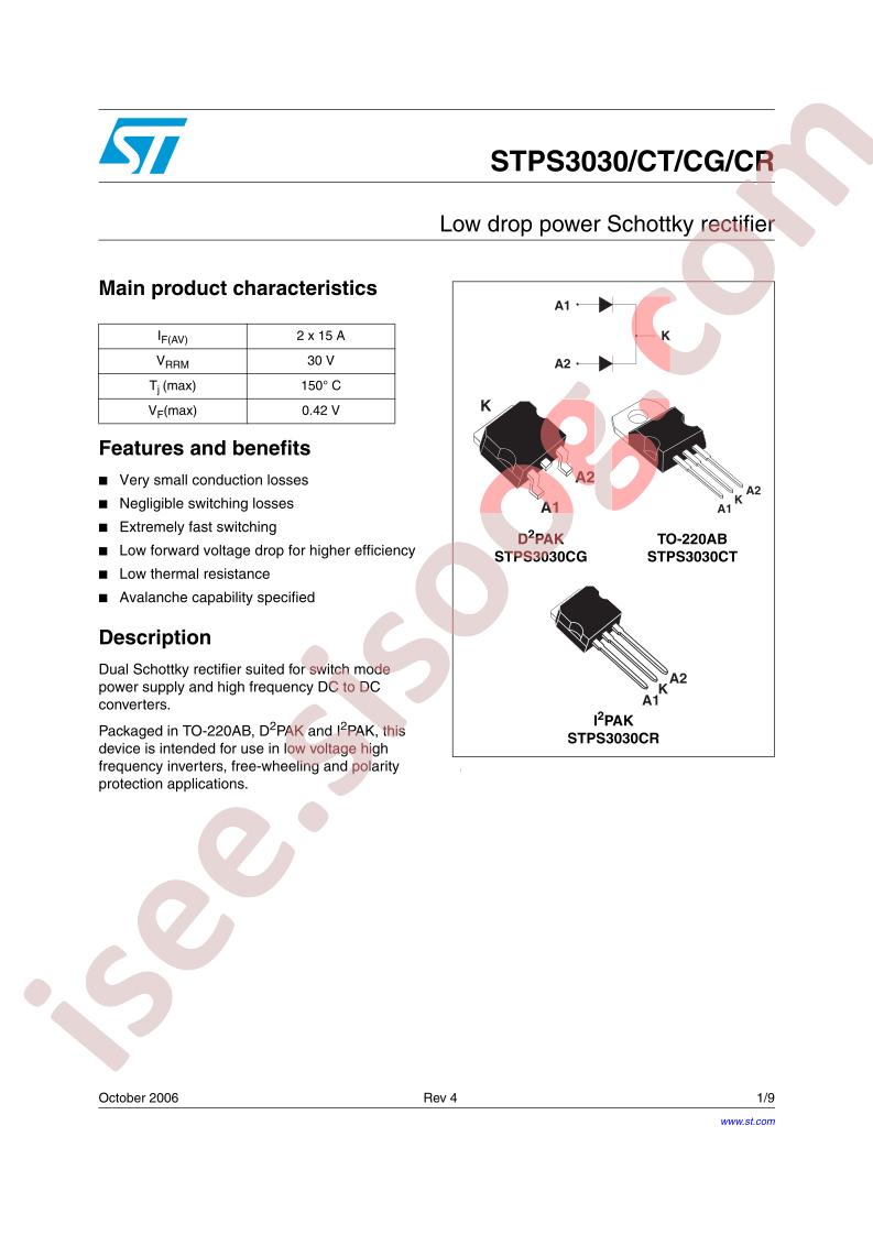 STPS3030/CT/CG/CR