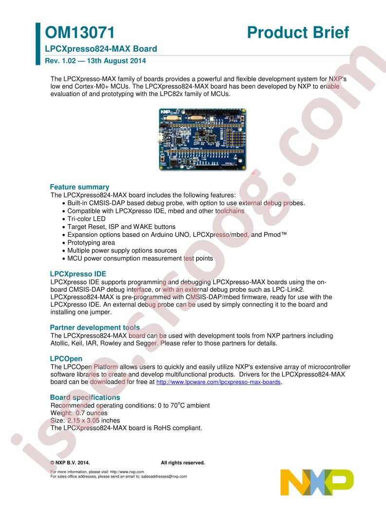 OM13071 Product Brief