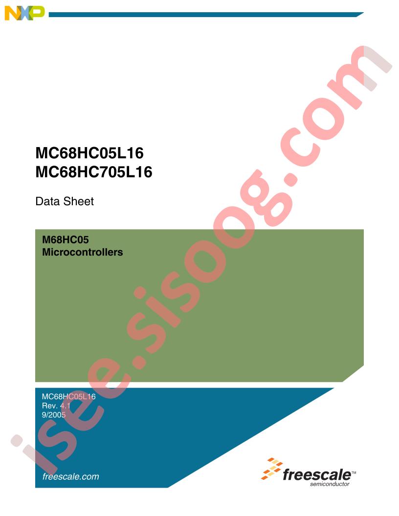 MC68HC05L16/705L16