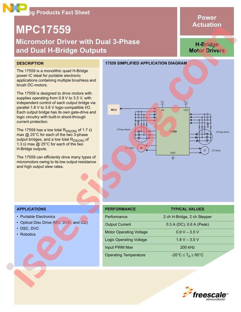 MPC17559 Fact Sheet