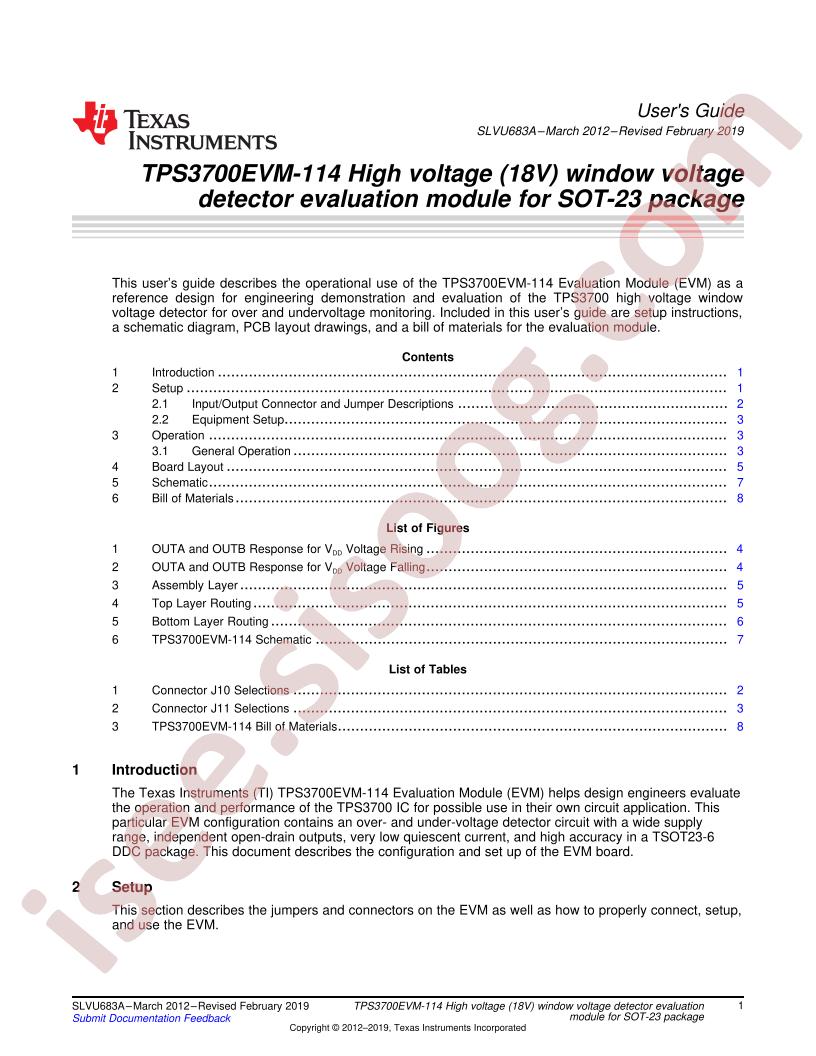 TPS3700EVM-114 User Guide