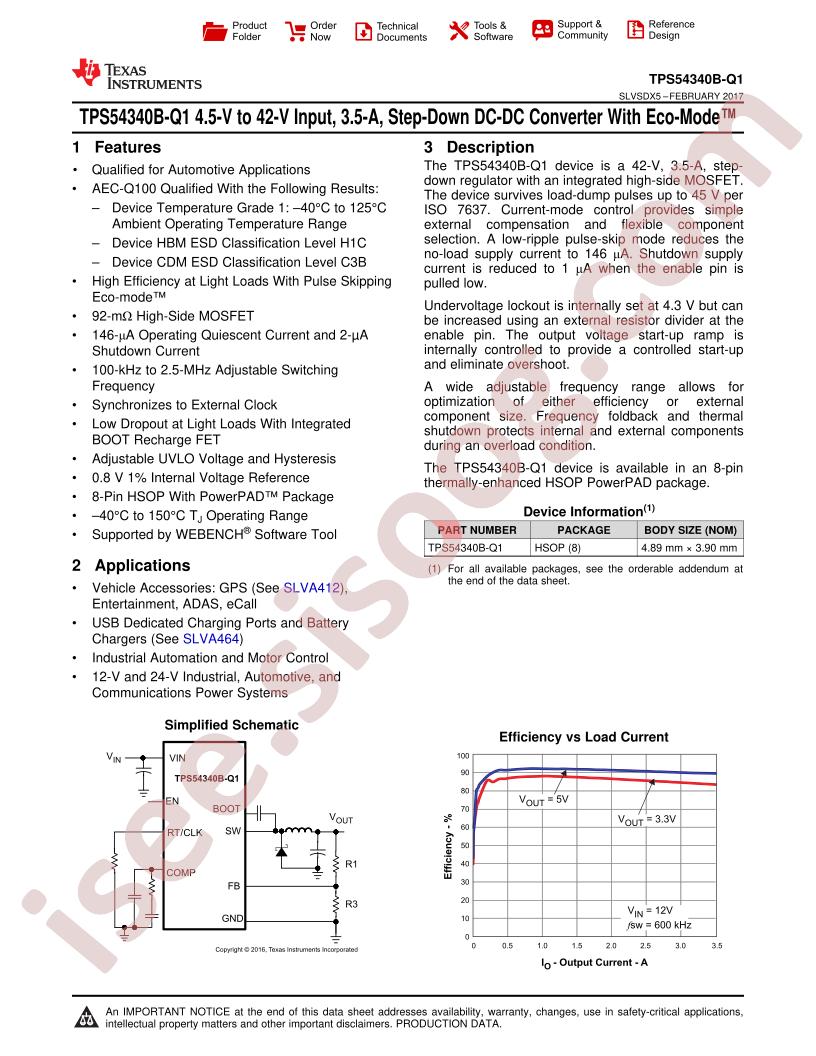 TPS54340B-Q1 Datasheet