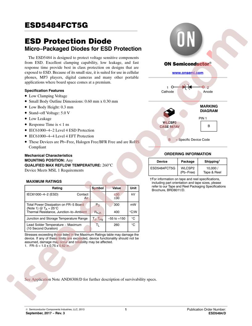 ESD5484FCT5G
